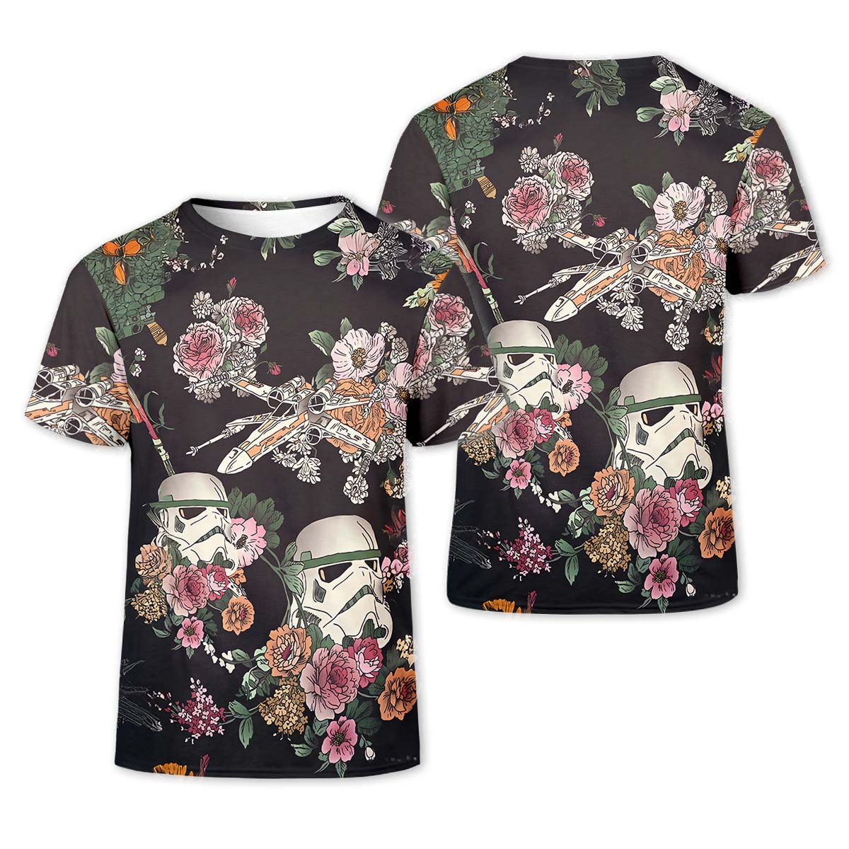 Floral Space Movie Men's Golf Polo Shirt, Golfing Apparel, Mens Golf Gift