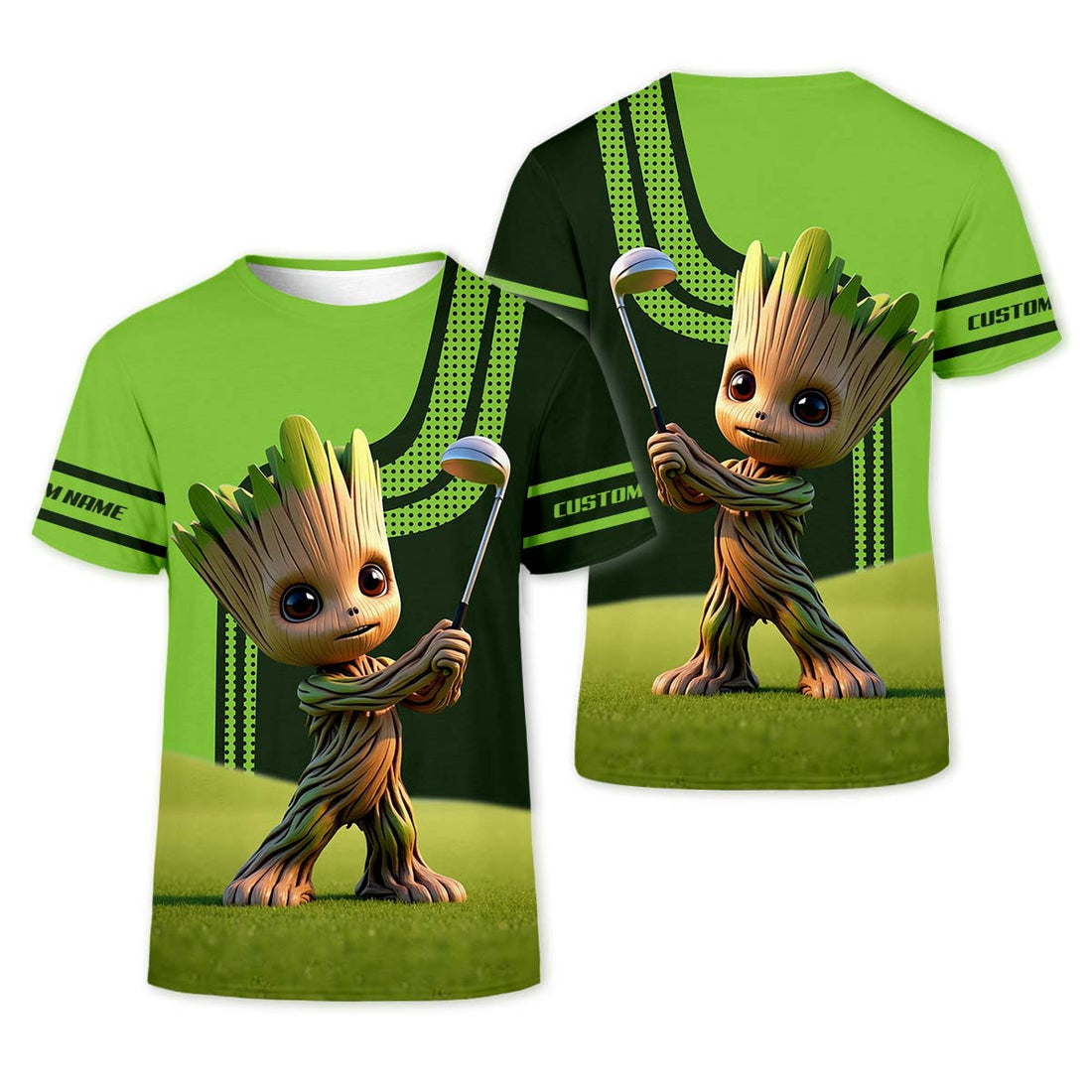 BabyGroot Custom Golf Polo Shirt, Gift For Golfers, Golf Gift Ideas