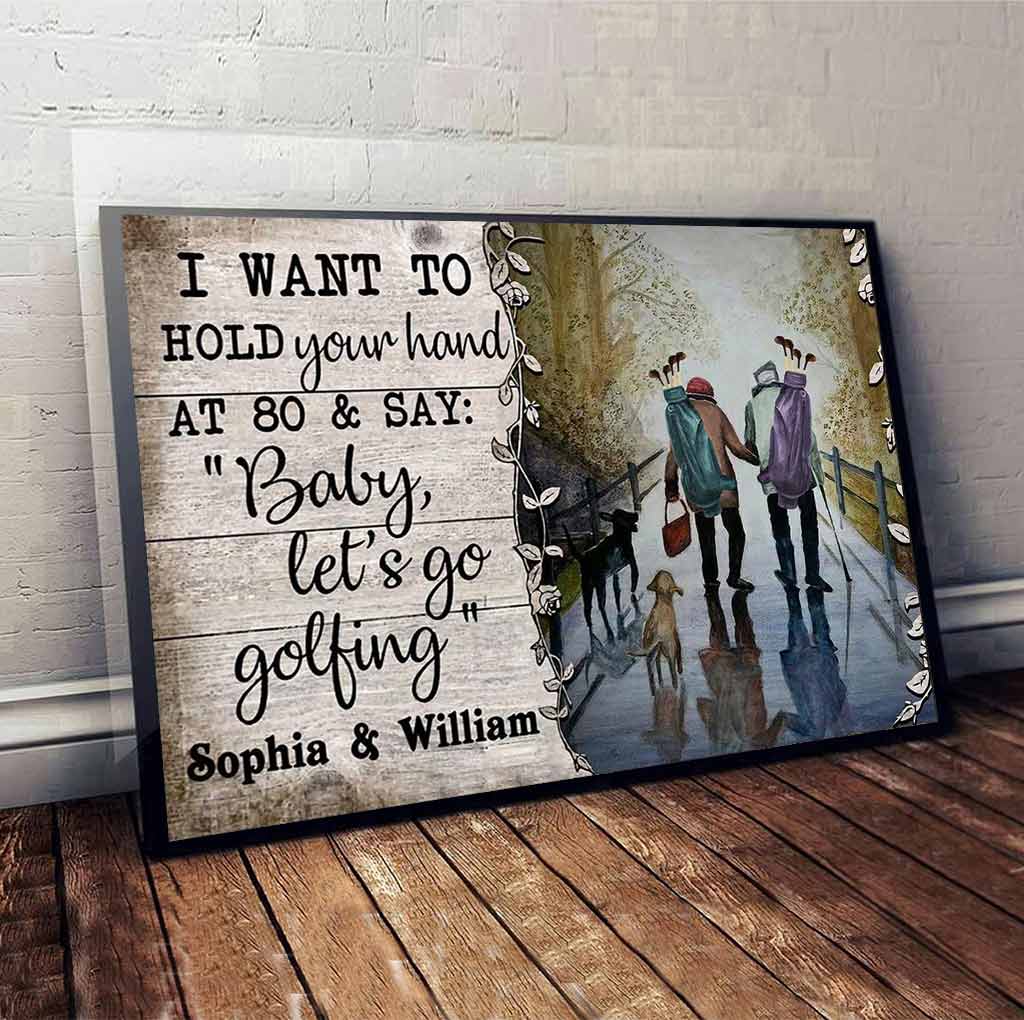 Custom Golf Couple Canvas, Golfing Art, Golf Canvas, Gifts For Couples