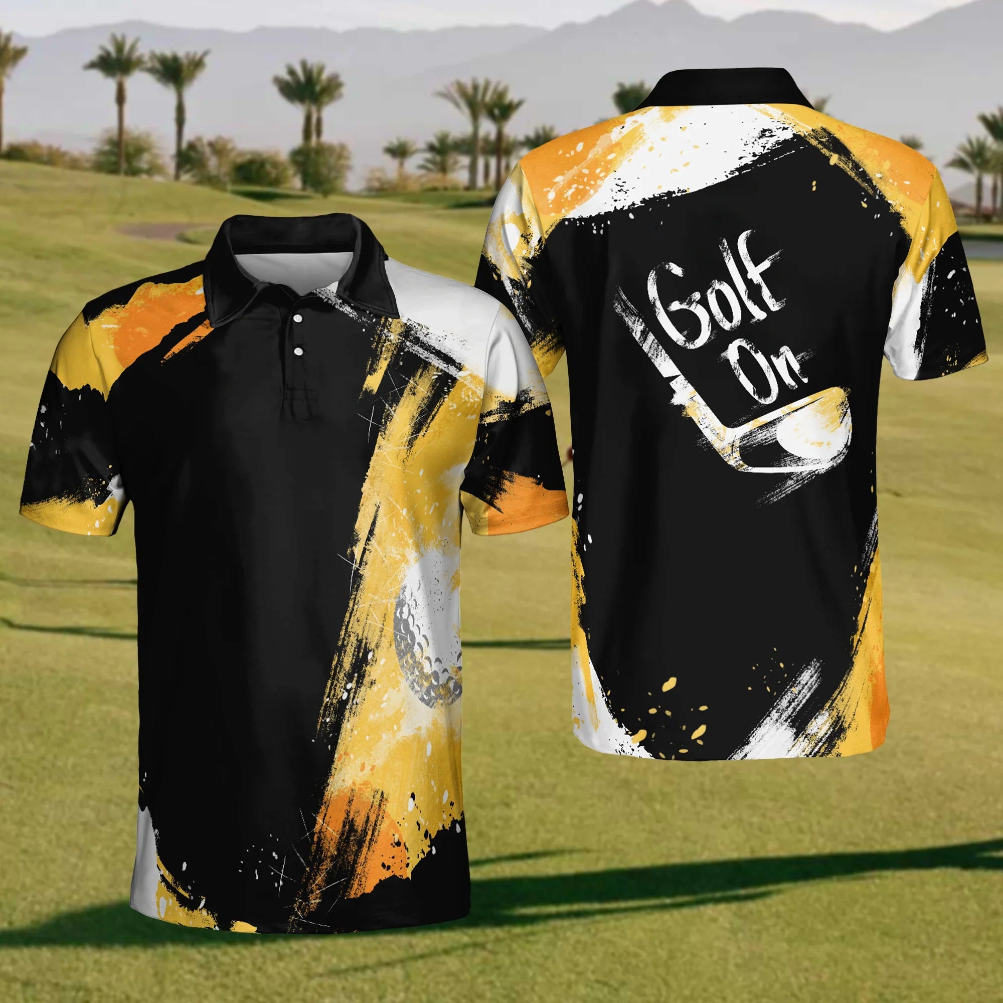 Golf On Mens Golf Polo Shirt, Mens Golf Gift, Golf Lover Gift