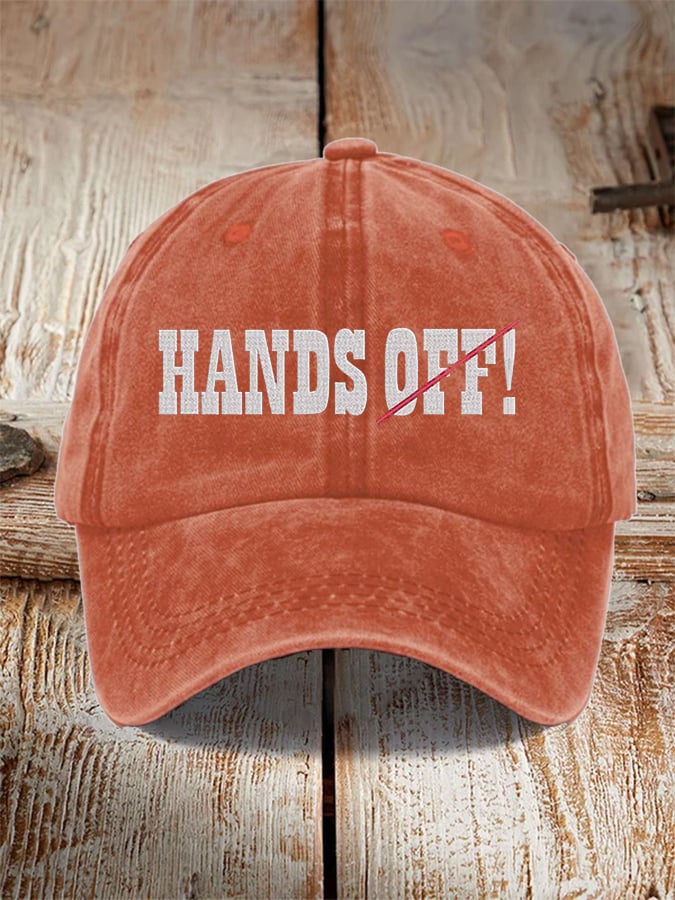 Hands Off Embroidered Baseball Cap, Funny Dad Hat, Gift For Dad