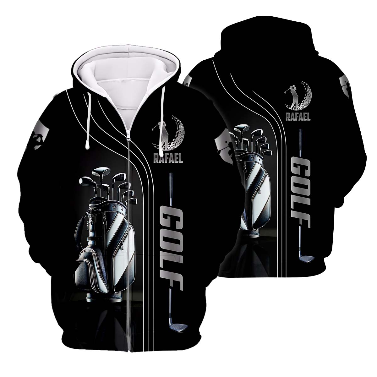 Custom Name Men's Golf Polo Shirt, Funny Golf Shirt, Gifts For Golfer