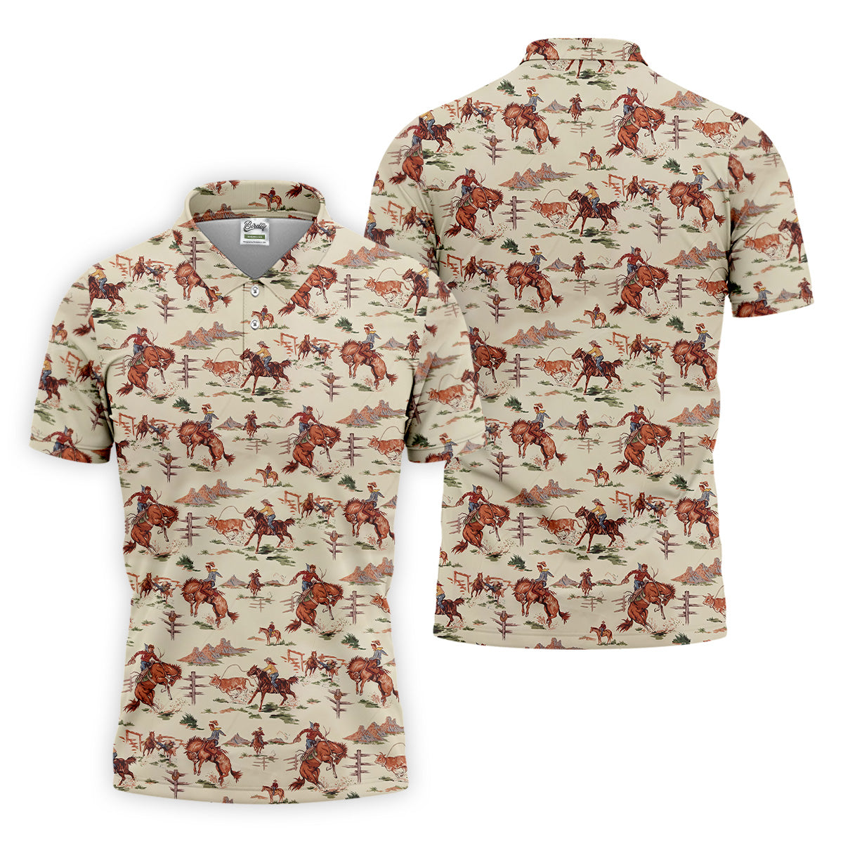 The Way Of The West Western Golf Shirt, Fun Golf Shirts For Men, Men's Golf Polo, Golfing Apparel