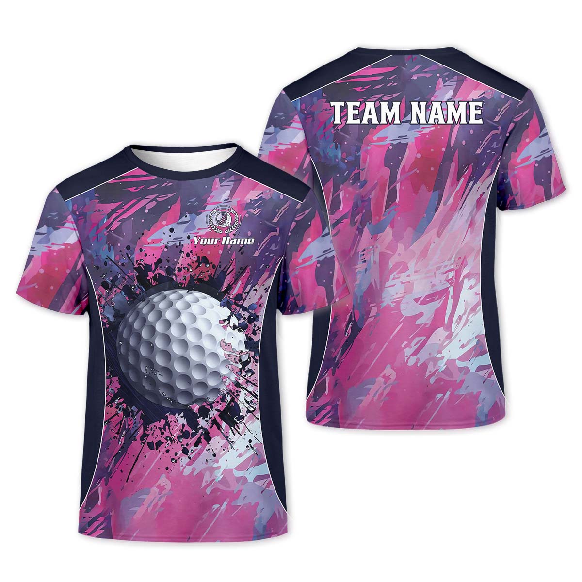 Colorful Golf Ball Custom Women Golf Polo Shirt, Golfing Apparel, Women Golf Gifts
