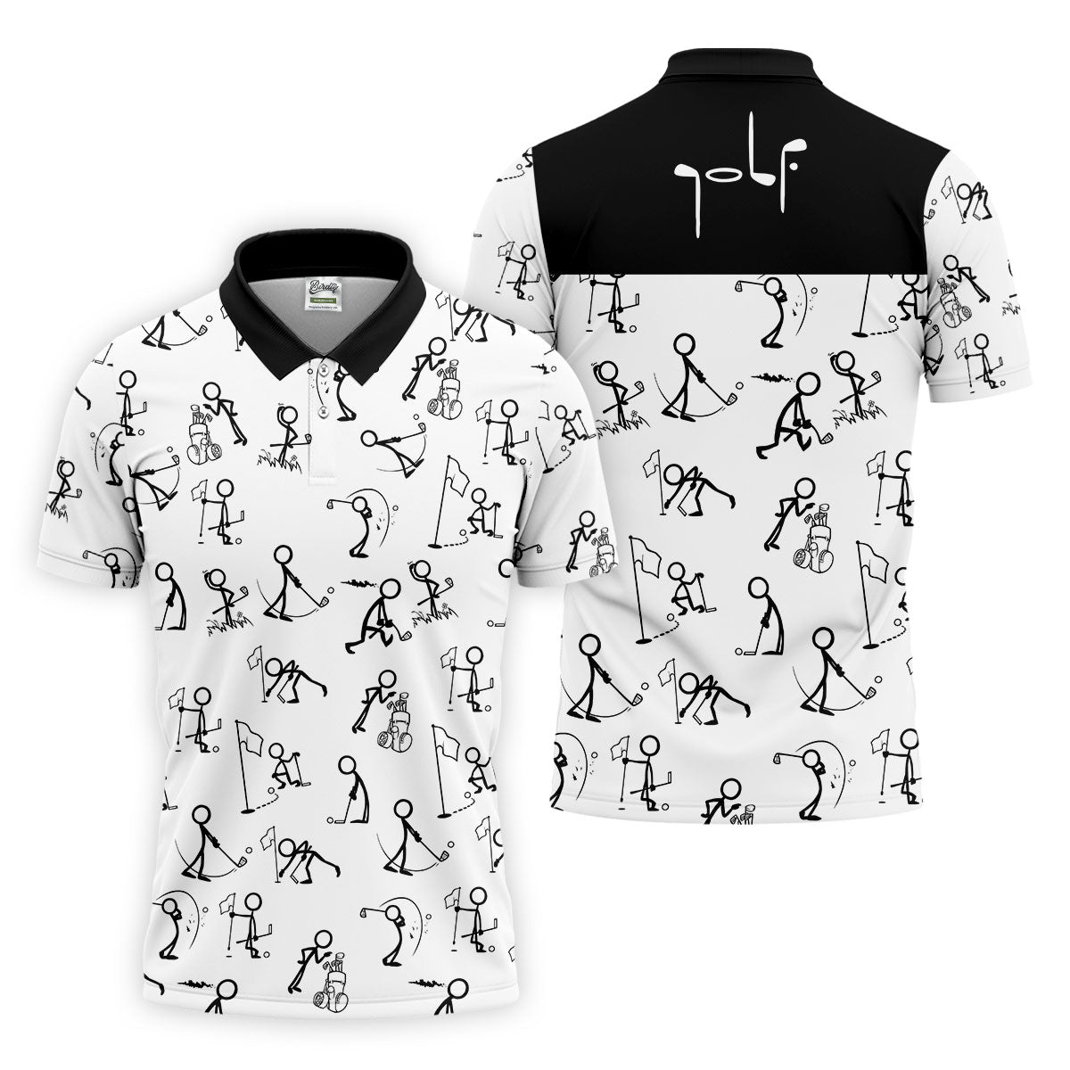 Personalized Mens Fun Golf Polos, Mens Funny Golf Shirts, Golf Gift Ideas For Him, Matching Golf Shirts