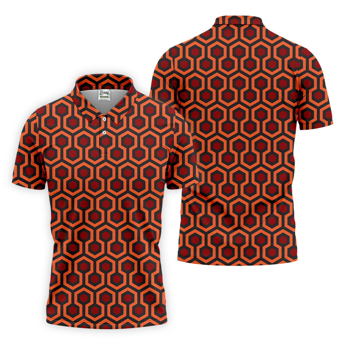 Carpet Pattern In The Shining Mens Golf Polo Shirts, Pattern Golf Shirt,  Matching Golf Shirts, Golf Shirts For Men