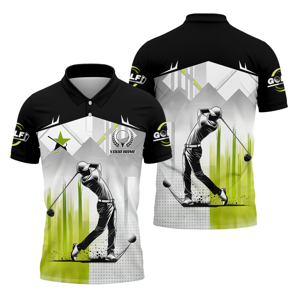 Pro Swing Men's Golf Polo Shirt, Golfers Gift, Mens Golf Gift