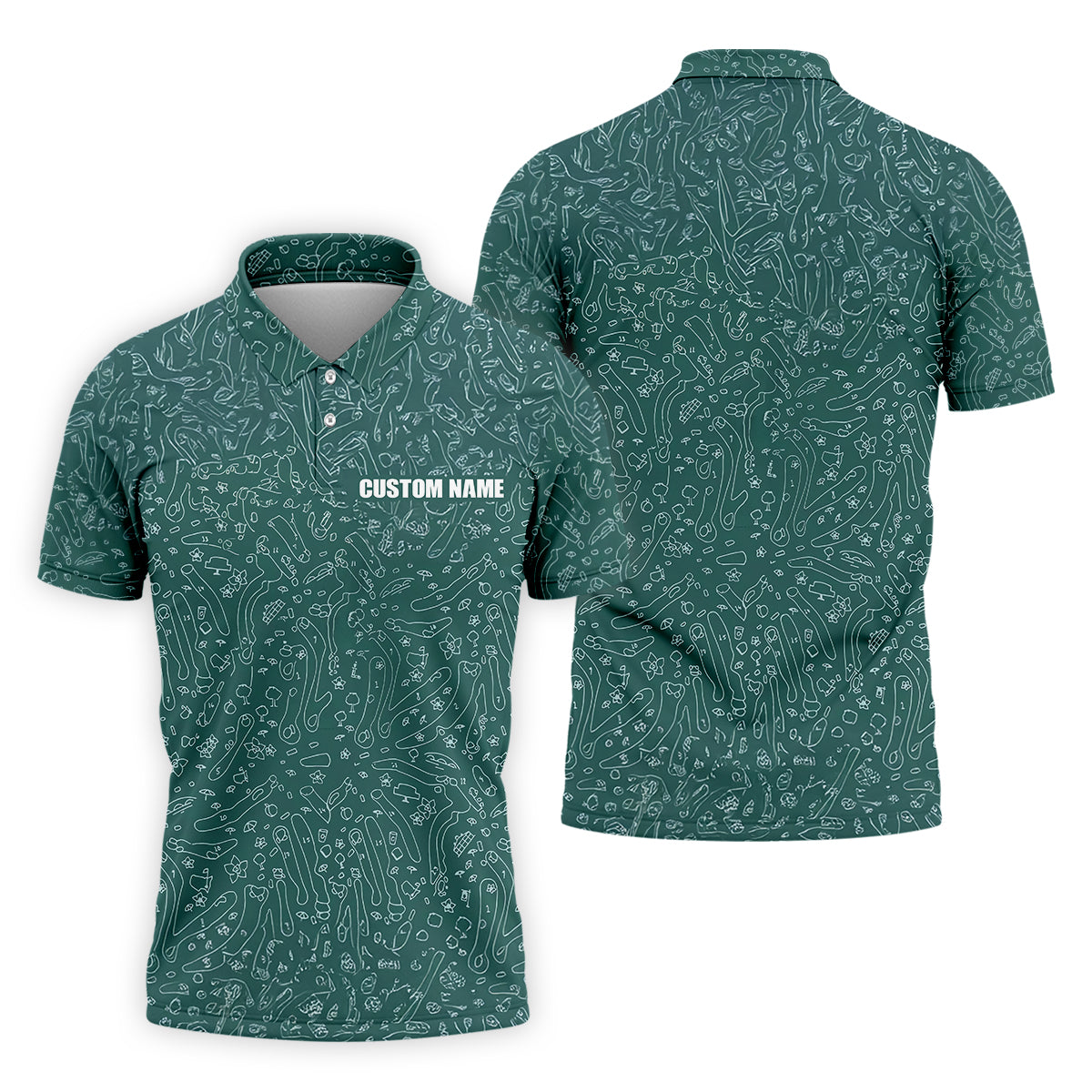 Masters Custom Funny Golf Polo Shirt, Gift for Dad, Christmas Golf Gift