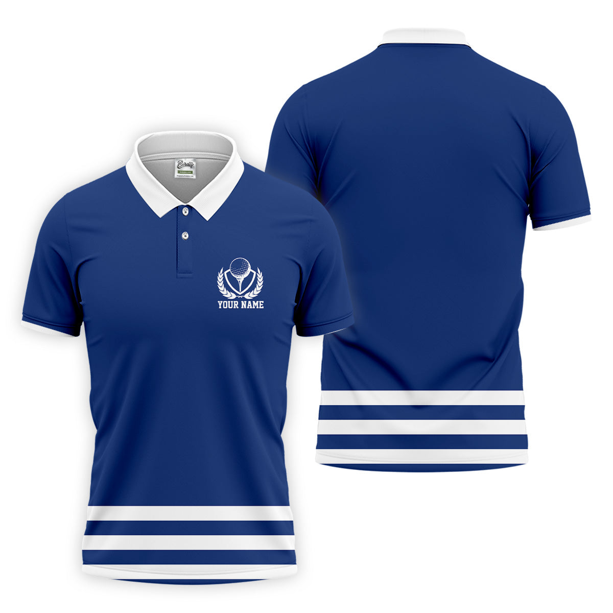 Blue And White Striped Golf Shirt, Golf Tops For Men, Mens Golf Polo Shirts, Cool Golf Gifts, Golfing Apparel