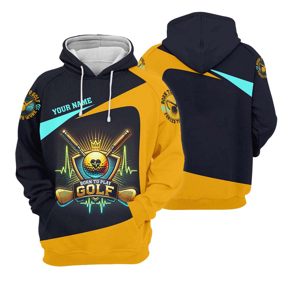 Royal Spirit Custom Golf Polo Shirt, Golfing Apparel, Golf Gift For Men