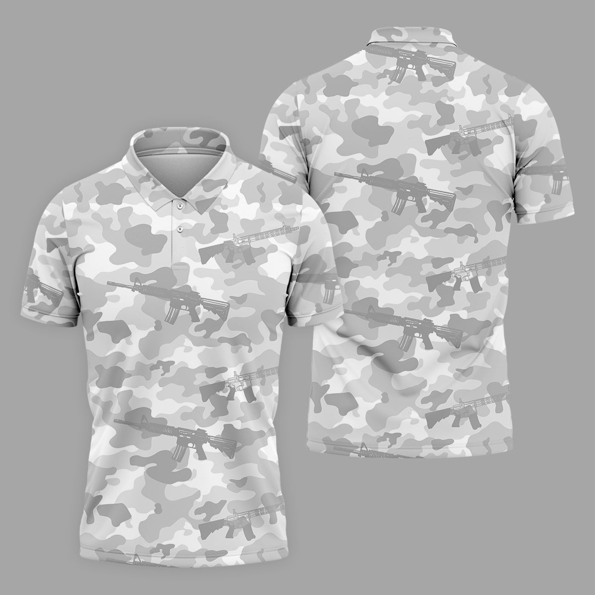 Camouflage Golf Polo, Golfing Apparel, Men Golf Gift, Camouflage Shirt