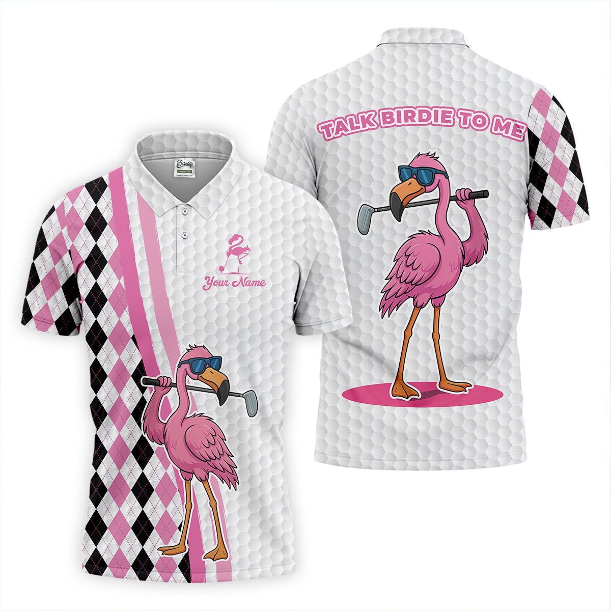 Flamingo Golf Shirt, Argyle Golf Shirt, Golf Gift Ideas For Him, Matching Golf Shirts, Golf Shirts For Men
