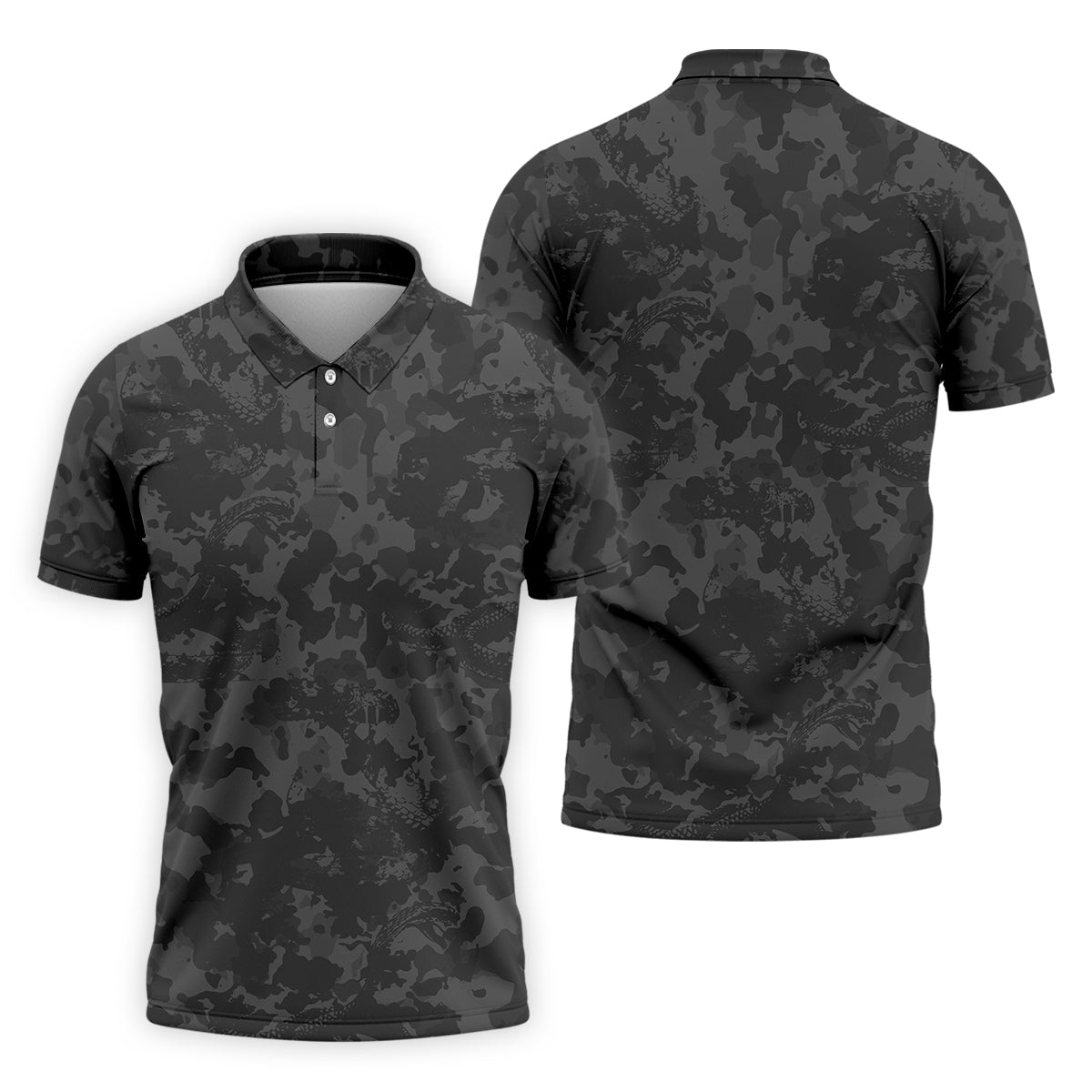 Camouflage Golf Polo, Golfing Apparel, Men Golf Gift, Camouflage Golf Shirt