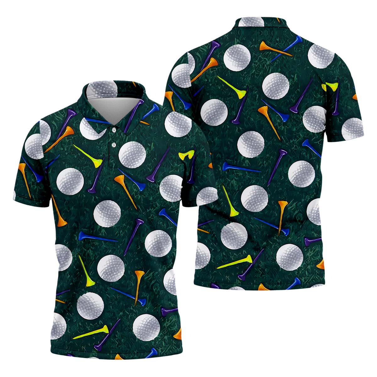 Golf Balls Men's Golf Polo Shirt, Funny Golf Shirt, Gifts For Golfer