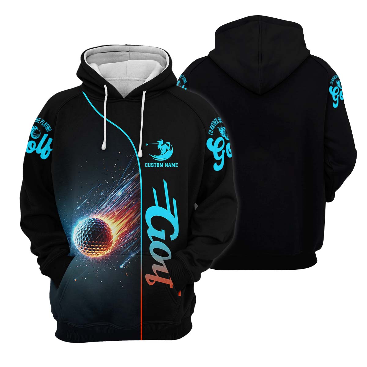 Shooting Star Men's Golf Polo Shirt, Golfing Apparel, Mens Golf Gift