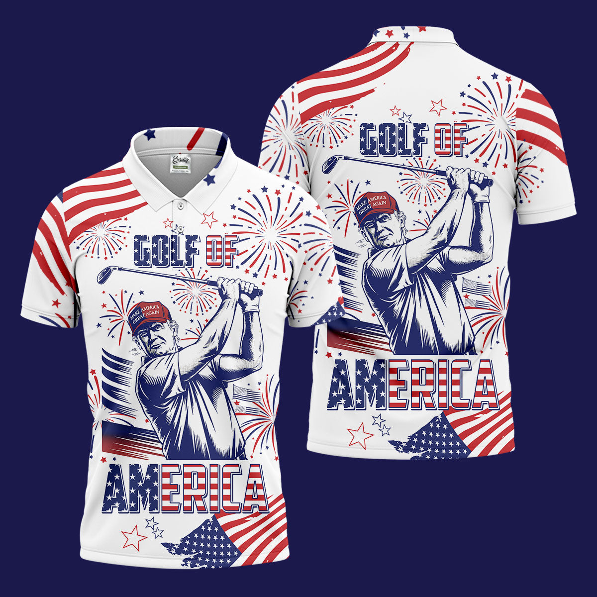 Golf Of America Golf Polos For Men, Funny Golf Shirt, Mens Golf Gift, Gift For Golfers, Golf Presents For Dad