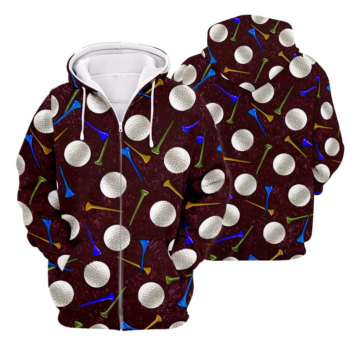 Golf Balls Men's Golf Polo Shirt, Funny Golf Shirt, Golf Gifts For Dad