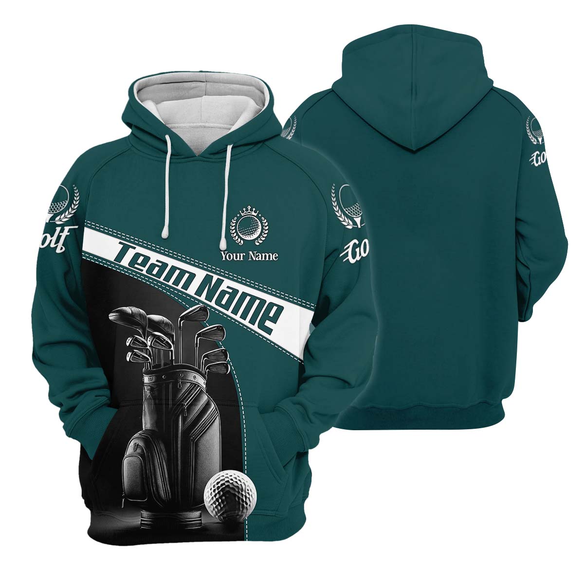 Vintage Golf Clubs Custom Golf Polo Shirt, Golfing Apparel, Mens Golf Gift, Gifts For Golf Lovers