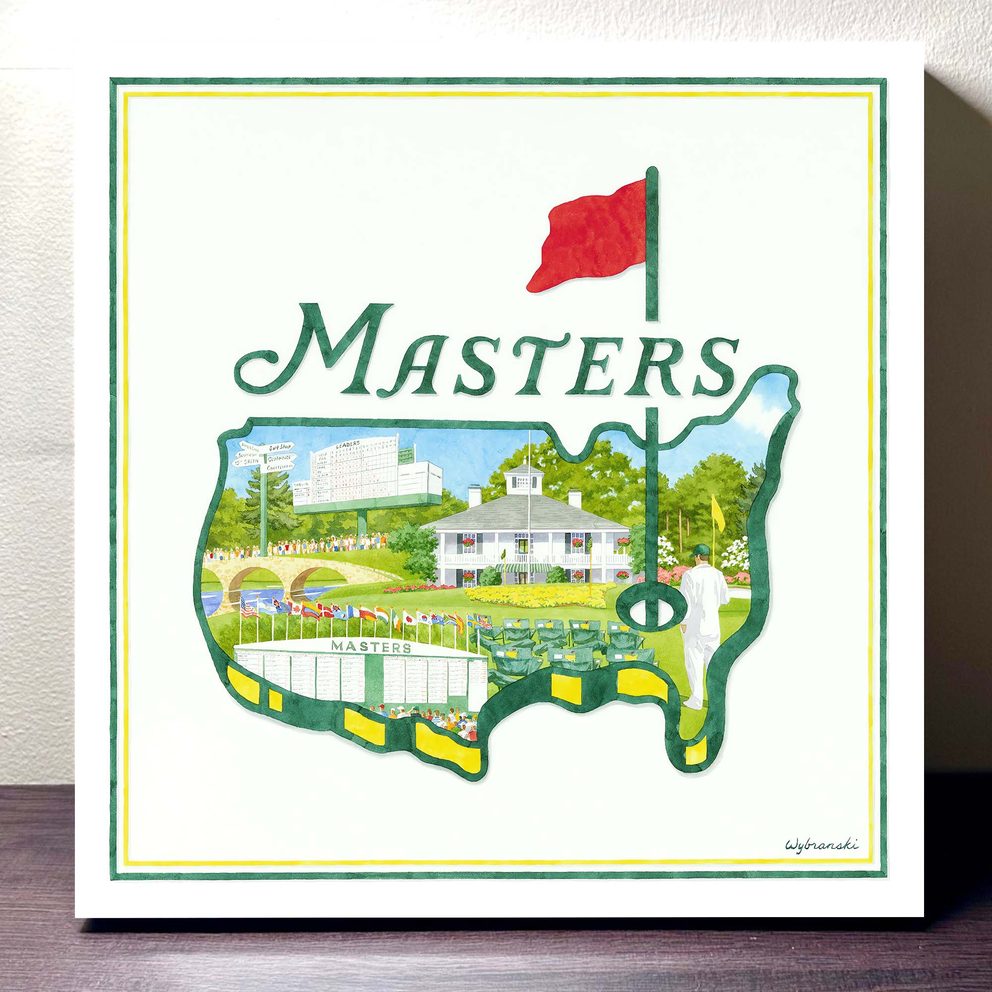 2025 The Masters Experience Canvas, Augusta Golf Master, Golf Decor, Gifts For Golf Lovers