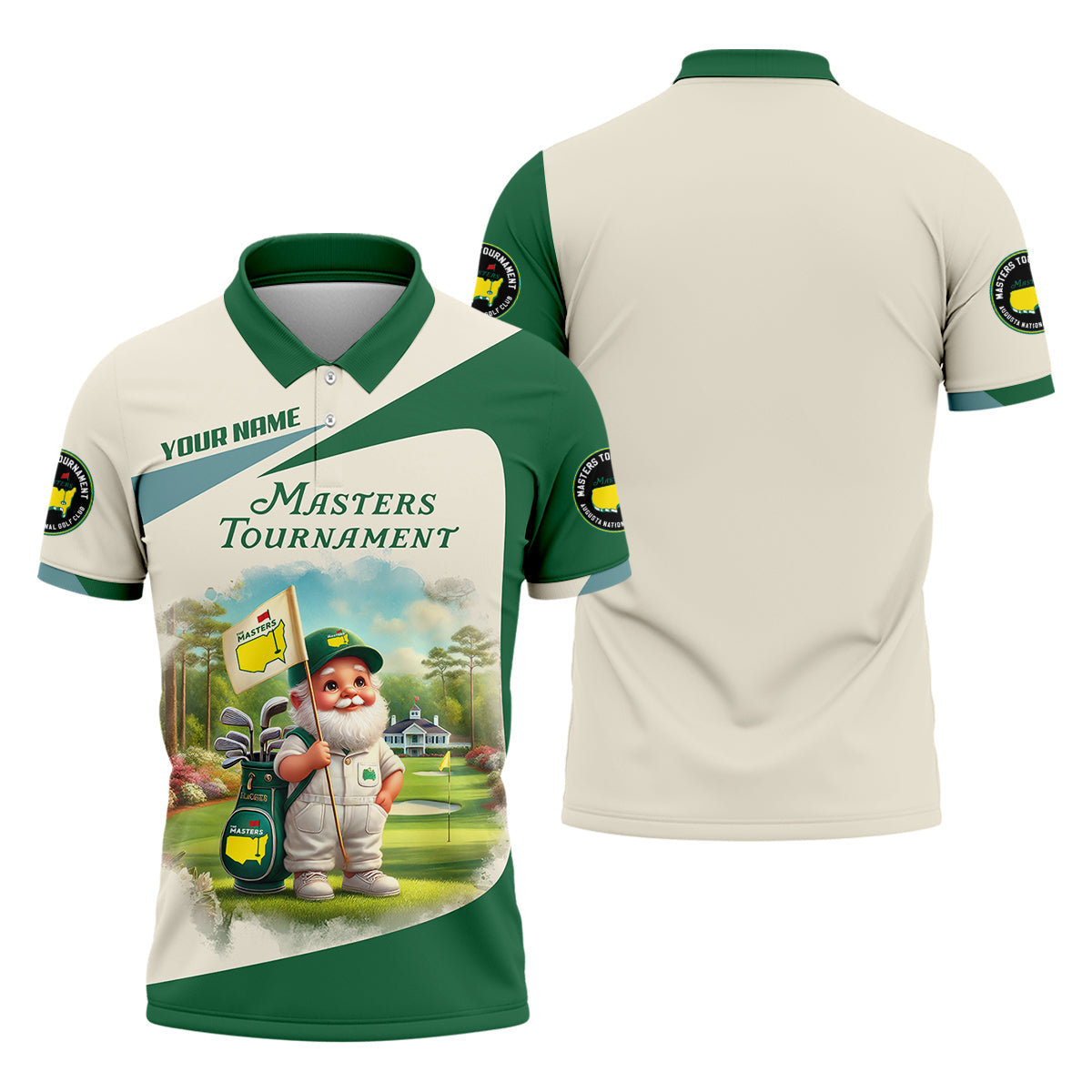Masters Tournament Augusta Golf Custom Men's Golf Polo Shirt, Funny Gift For Golfer