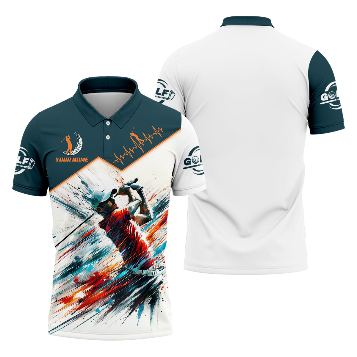 Custom Men's Golf Polo Shirt, Funny Golf Shirt, Gift For Golf Lovers