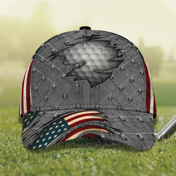USA Flag Golf Cap, Personalized Golf Cap, 3D Full Print Golf Cap, Gifts For Golfers