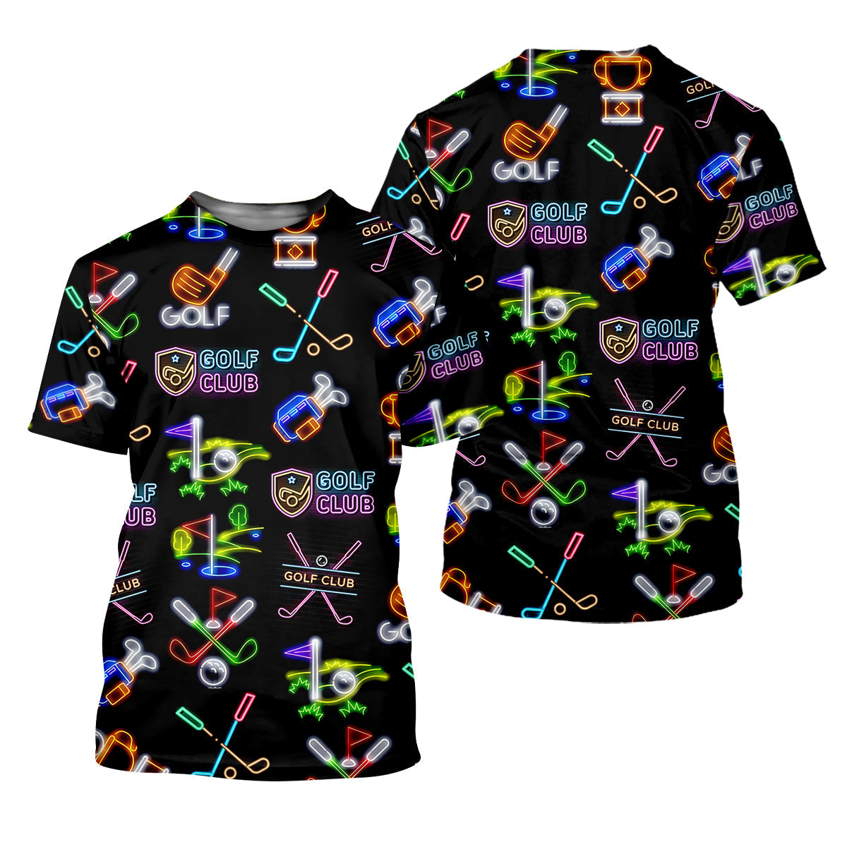 Neon Golf Clubs Womens Golf Polo Shirt, Ladies Golf Shirts, Womens Golf Wear