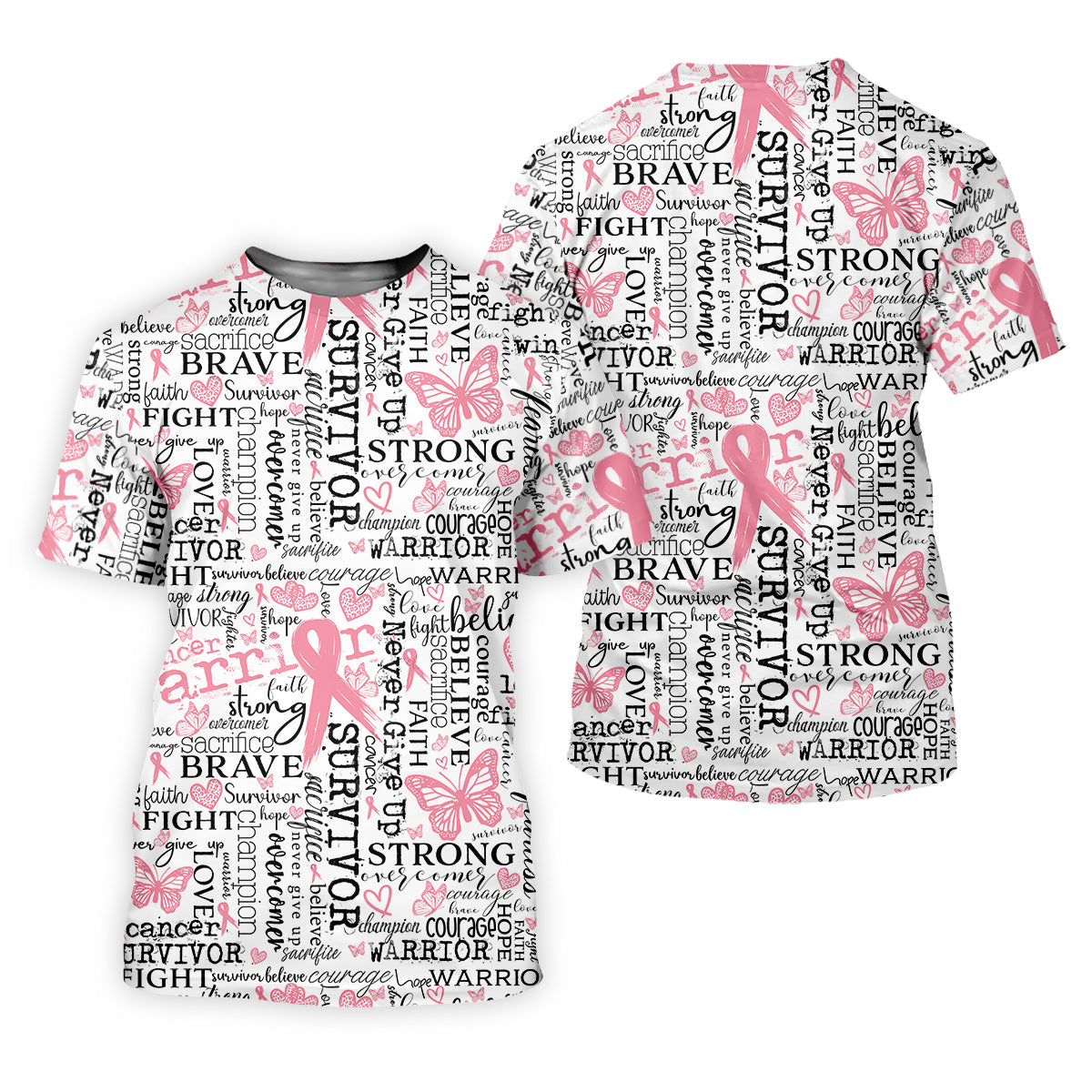 Fight Survivor Breast Cancer Golf Shirt, Breast Cancer Support Shirts, Womens Golf Polo