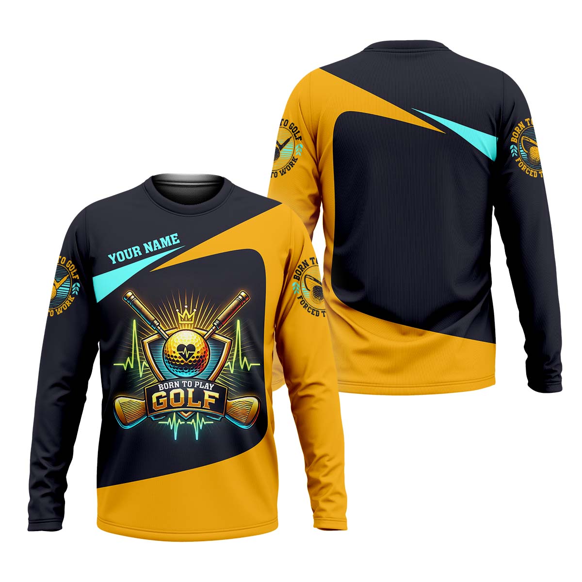 Royal Spirit Custom Golf Polo Shirt, Golfing Apparel, Golf Gift For Men