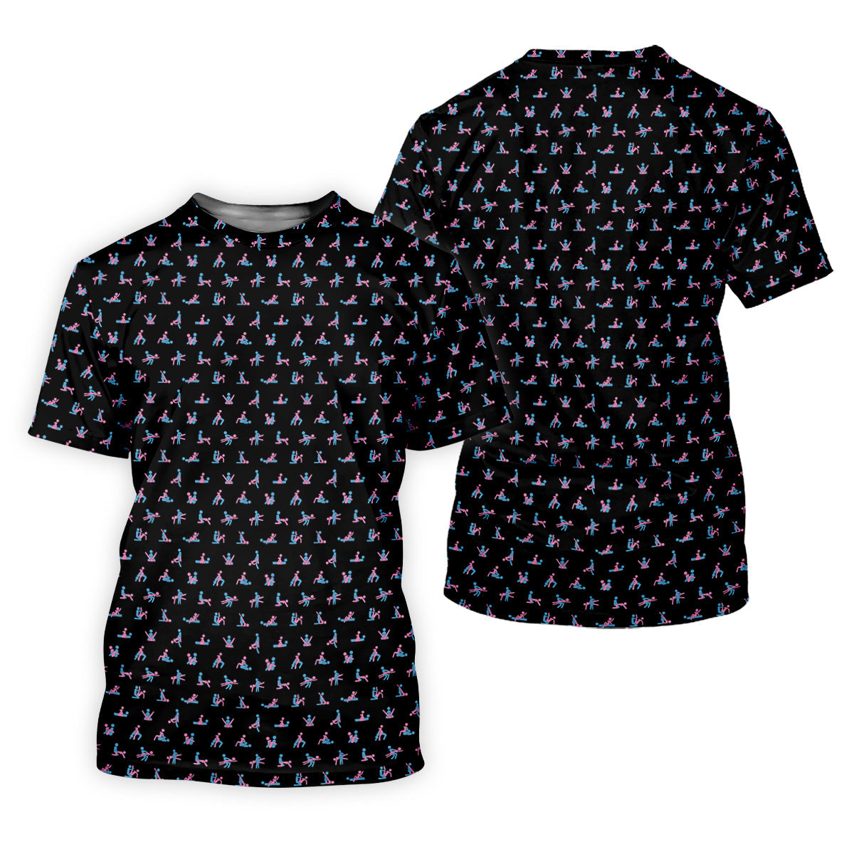 Funny Stick Figure Golf Shirt, Funny Position Couple Golf Shirt, Matching Golf Shirt, His And Hers Golf Shirts