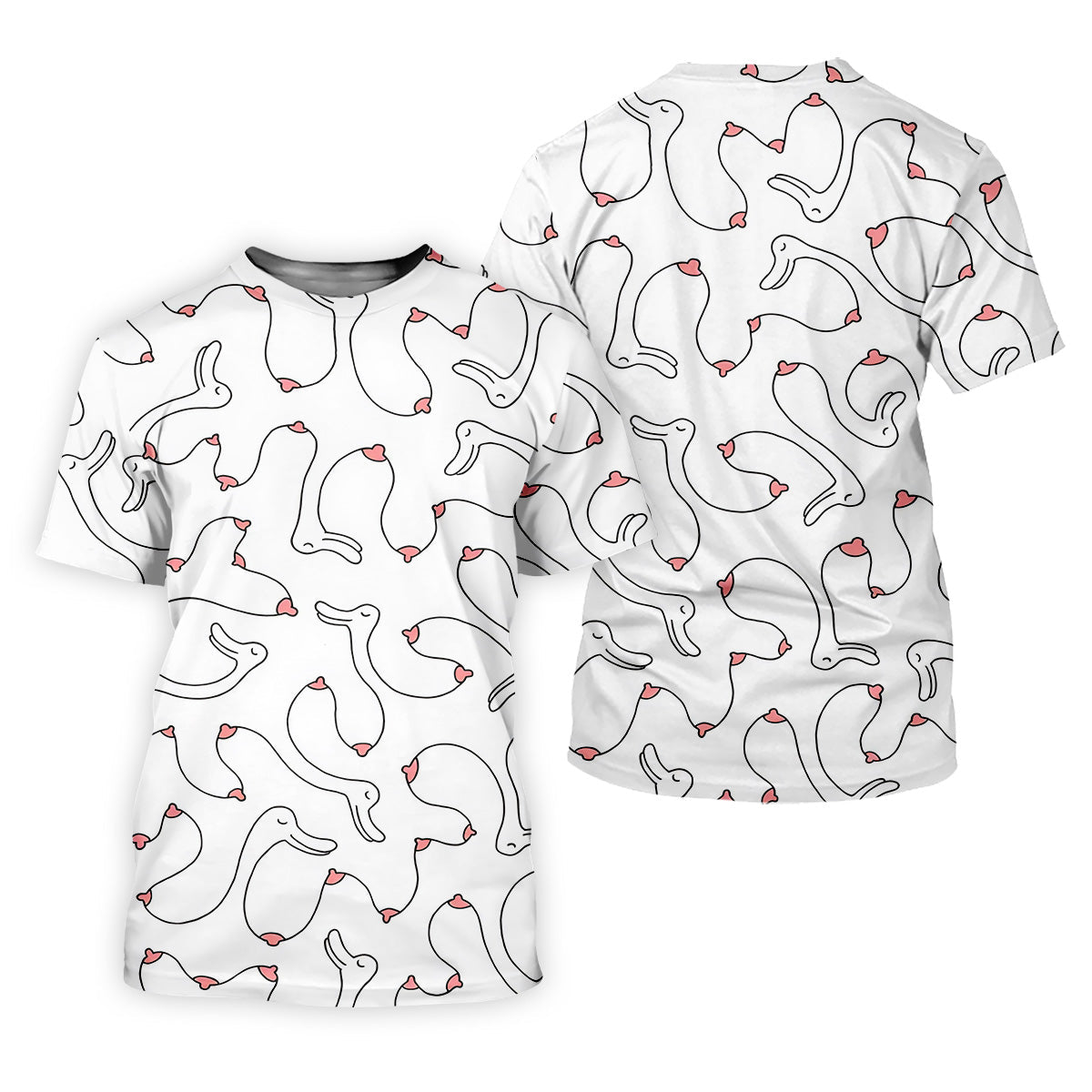 Funny Boob Goose Golf Polos For Men, Fun Golf Shirt, Best Golf Gift For Dad