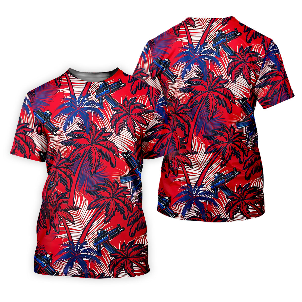 Tropical Sunset Mens Golf Polo Shirt, Mens Goft Shirt, Christmas Golf Gift