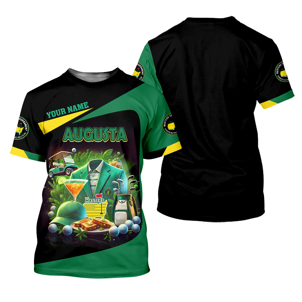 Custom Augusta Golf Master Men's Golf Polo Shirt, Mens Golf Gift, Mens Golf Shirt