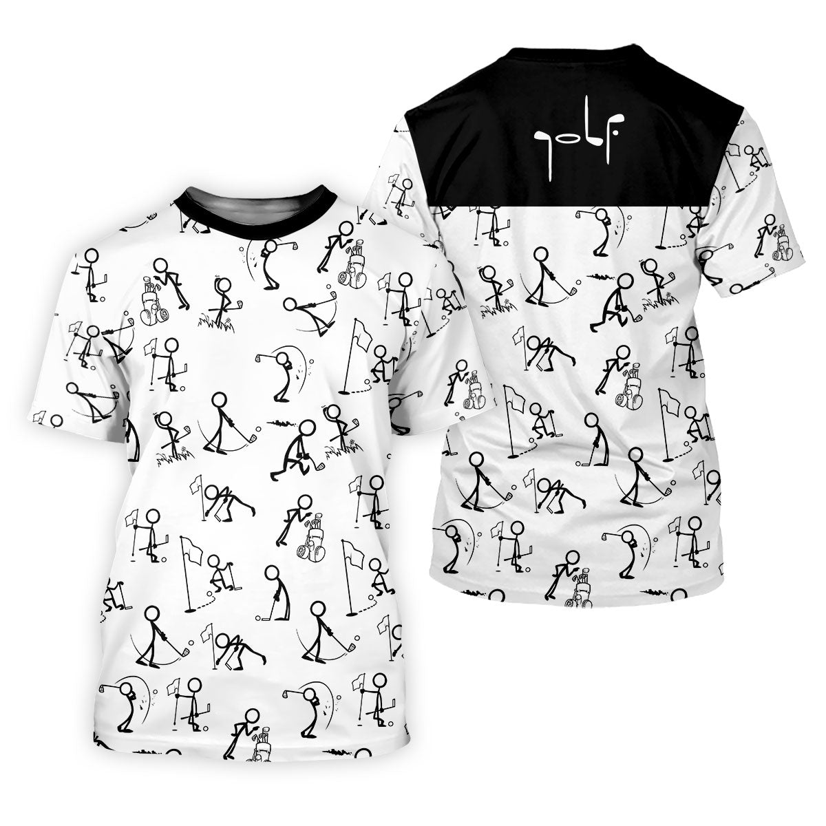 Personalized Funny Golf Shirts For Ladies, Black And White Golf Shirts, Golf Gifts For Ladies, Matching Golf Shirts