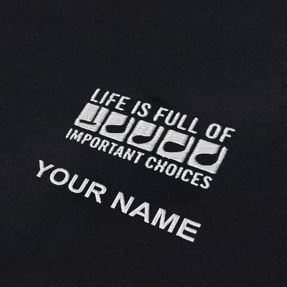 Life Is Full Of Important Choices Custom Embroidered Golf Polo Shirt, Dad Golf Gift