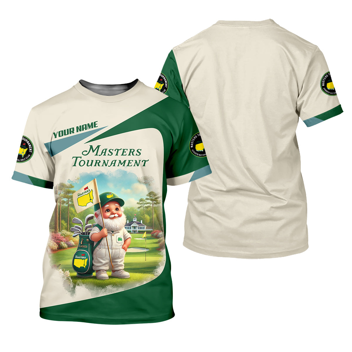 Masters Tournament Augusta Golf Custom Men's Golf Polo Shirt, Funny Gift For Golfer