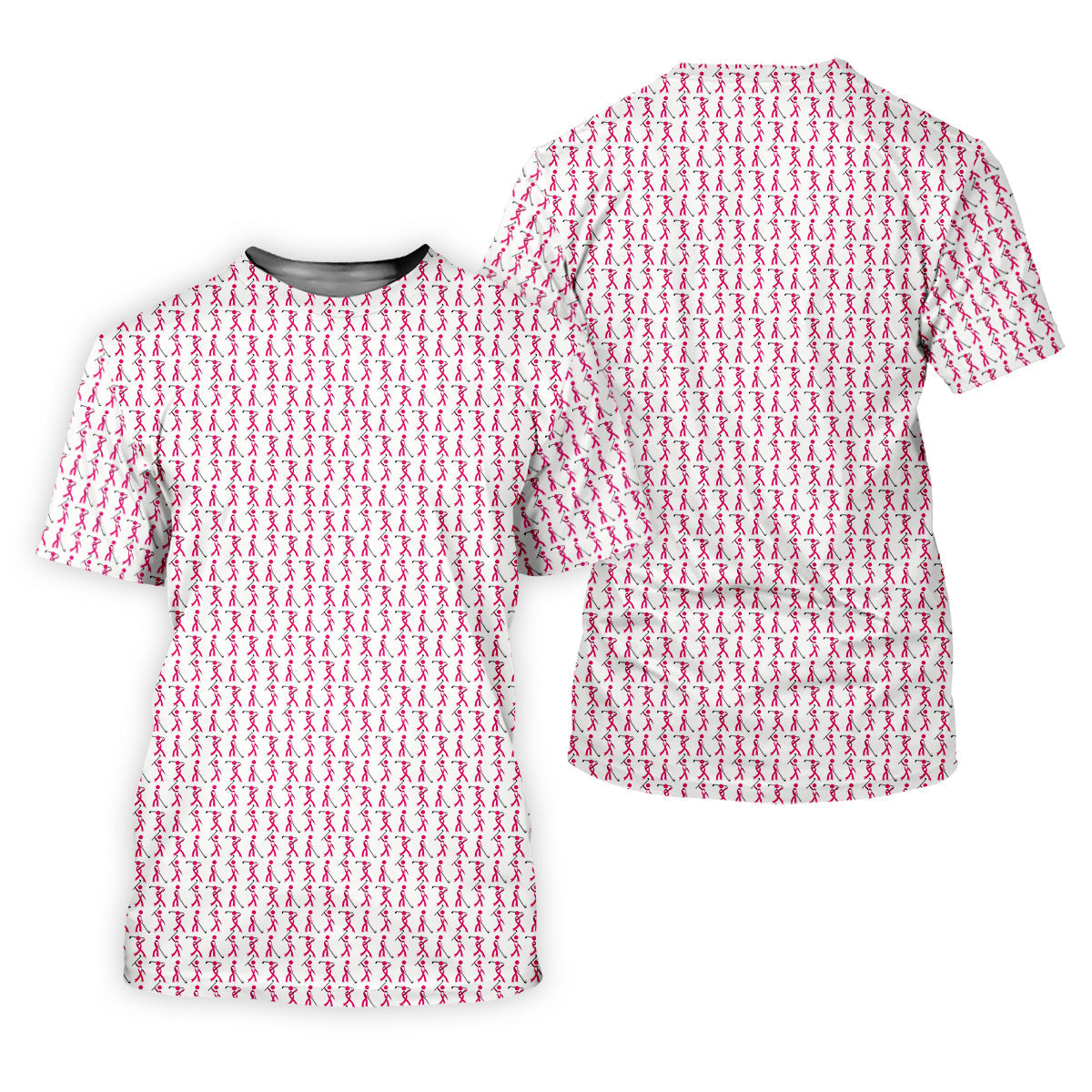 Funny Stick Breast Cancer Golf Shirt, Breast Cancer Support Shirts, Ladies Golf Shirt, Womens Golf Polo