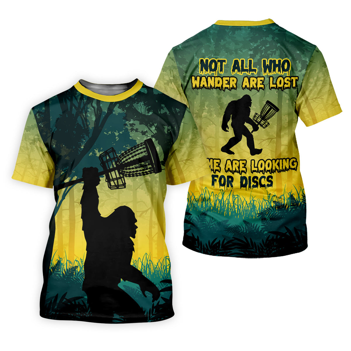 Bigfoot Discs Golf Men's Golf Polo Shirt, Golfing Apparel, Mens Golf Gift, Funny Golf Shirt