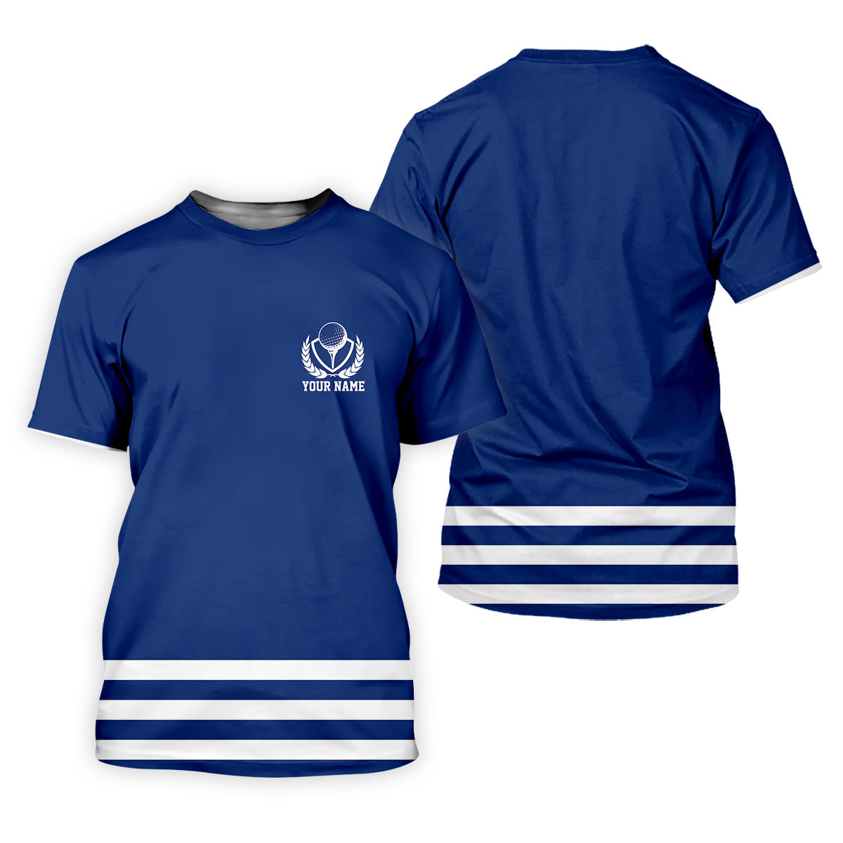 Blue And White Striped Golf Shirt, Golf Tops For Men, Mens Golf Polo Shirts, Cool Golf Gifts, Golfing Apparel