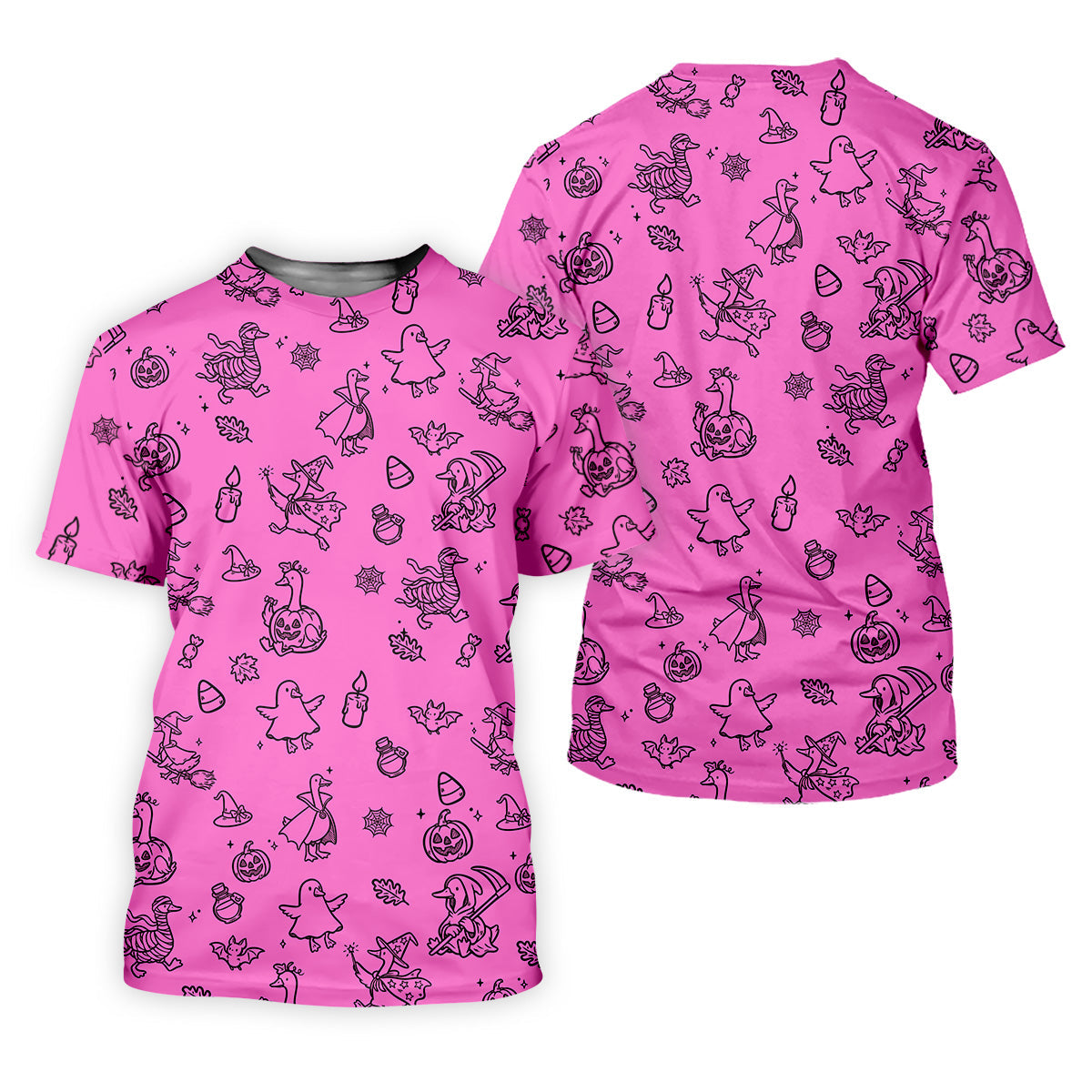 Goose Halloween, Doodle Pattern, Hot Pink Golf Shirt, Sleeveless Womens Golf Shirts, Women Golf Top, Ladies Golf Shirts