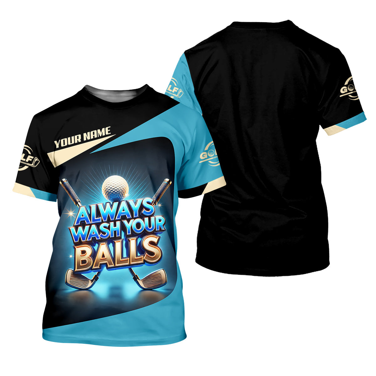 Always Wash Your Balls Custom Golf Shirts, Mens Golf Gift, Funny Golf Shirt