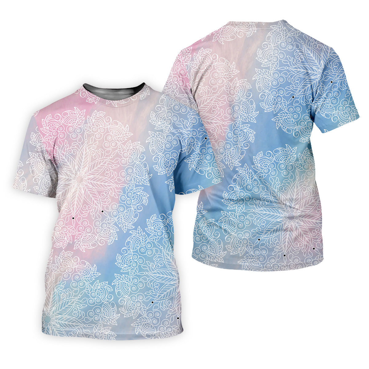 Mandala Pattern Men Golf Polo, Golf Gift Ideas For Him, Matching Golf Shirts, Golf Shirts For Men