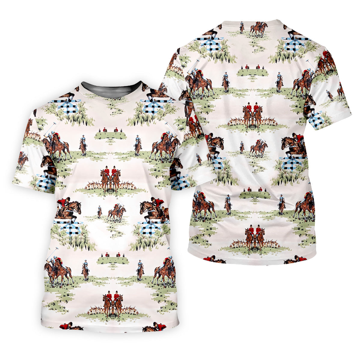 Equestrian Theme Womens Sleeveless Polo, Ladies Golf Polos, Women's Polo Shirt, Golfing Apparel