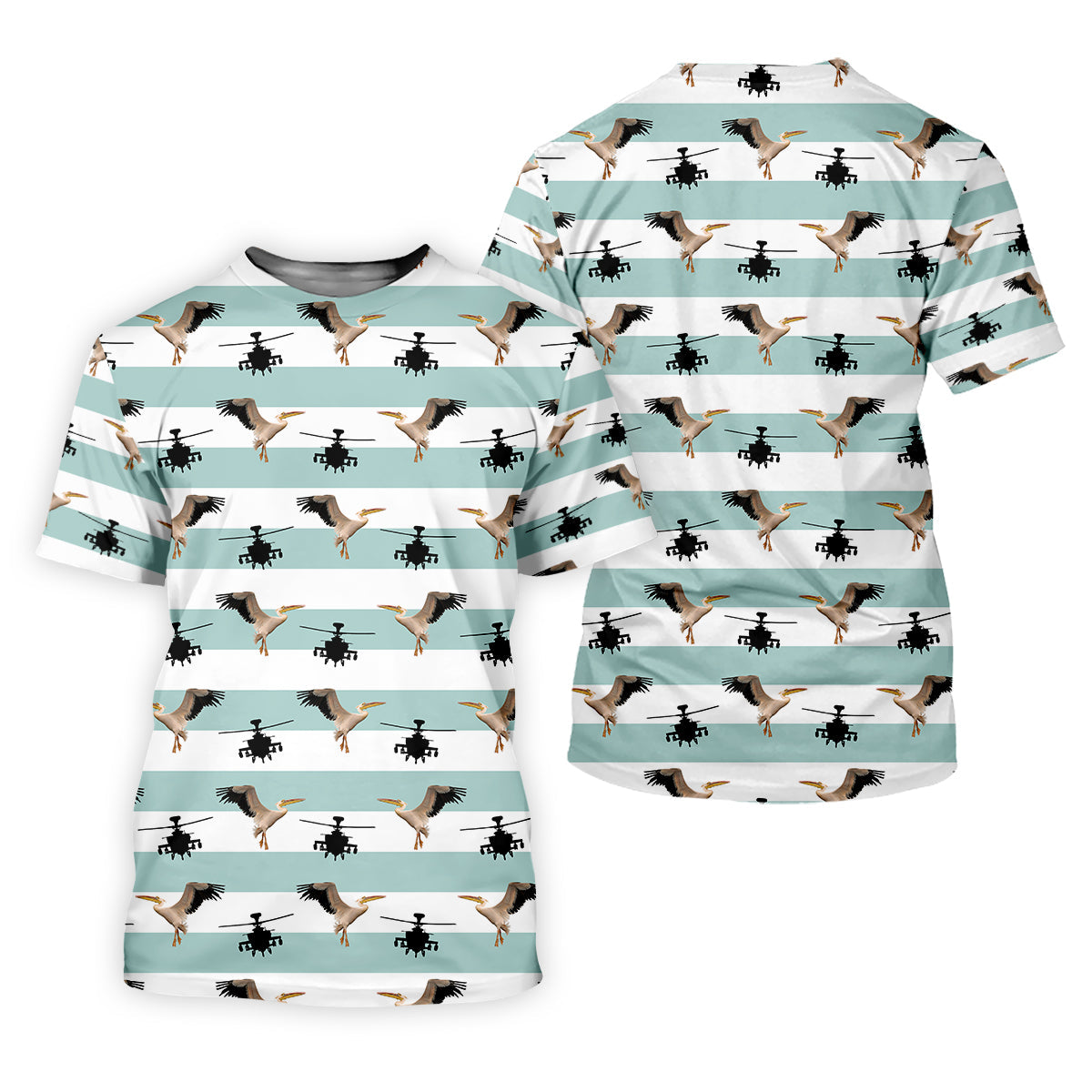 Funny Pelicans Golf Polo Shirt, Mens Golf Gift, Mens Tropical Shirts