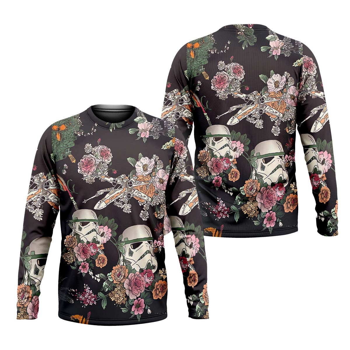 Floral Space Movie Men's Golf Polo Shirt, Golfing Apparel, Mens Golf Gift