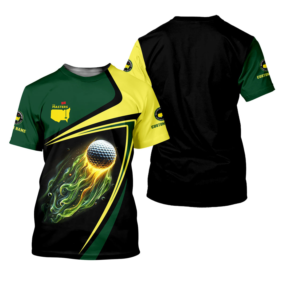 Custom Golf Ball Master Tournament Polo Shirt, Golfing Apparel, Mens Golf Gift, Funny Golf Polos