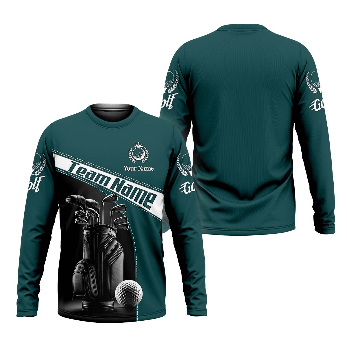 Vintage Golf Clubs Custom Golf Polo Shirt, Golfing Apparel, Mens Golf Gift, Gifts For Golf Lovers