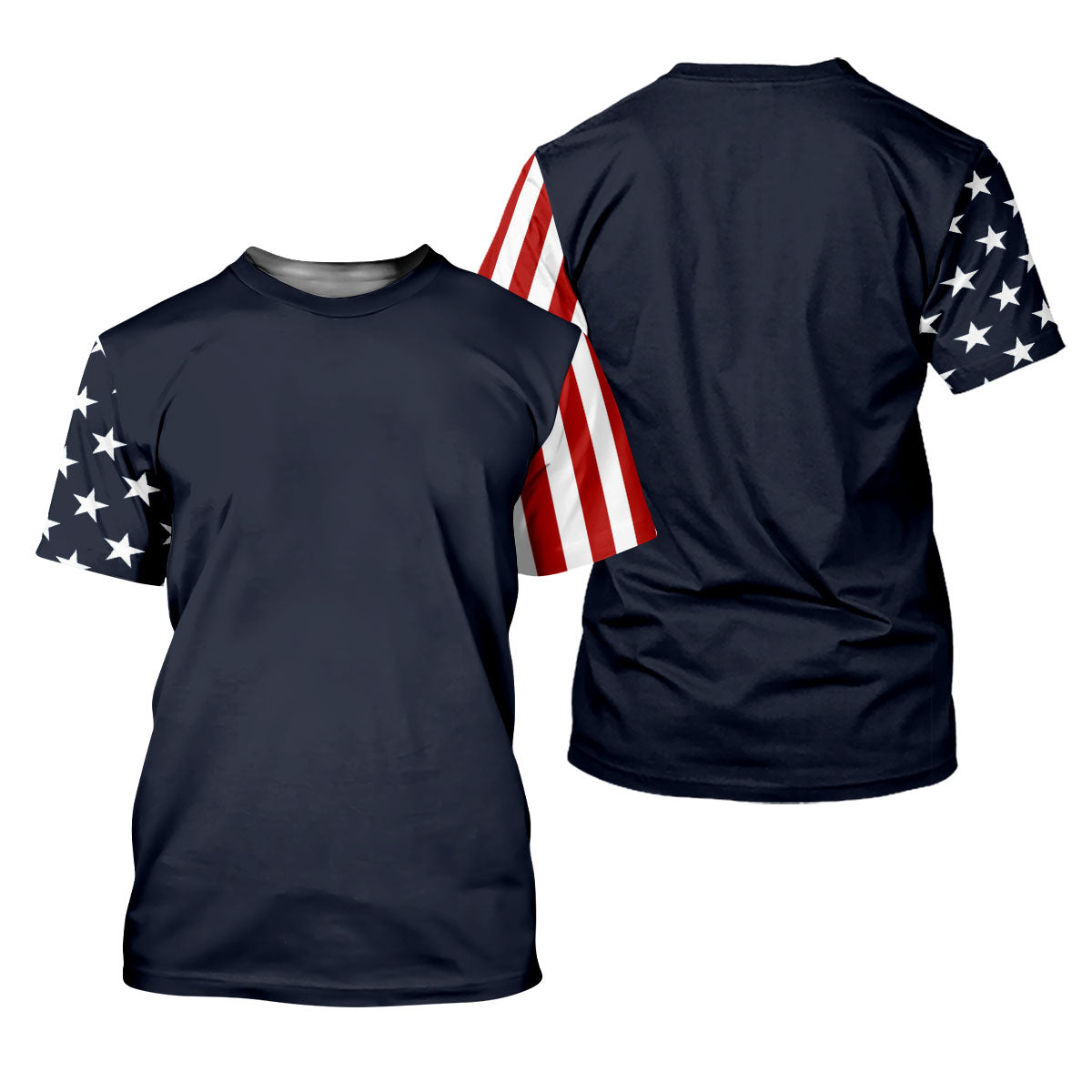 American Flag Golf Polo Shirt, Mens Golf Gift, Patriotic Golf Shirt