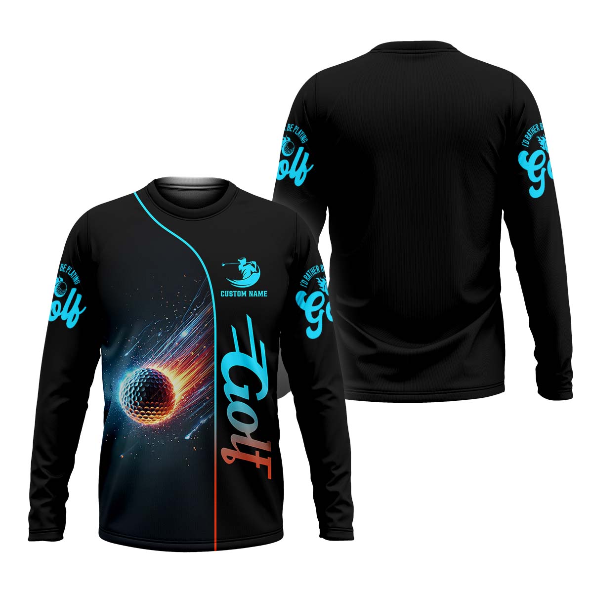 Shooting Star Men's Golf Polo Shirt, Golfing Apparel, Mens Golf Gift