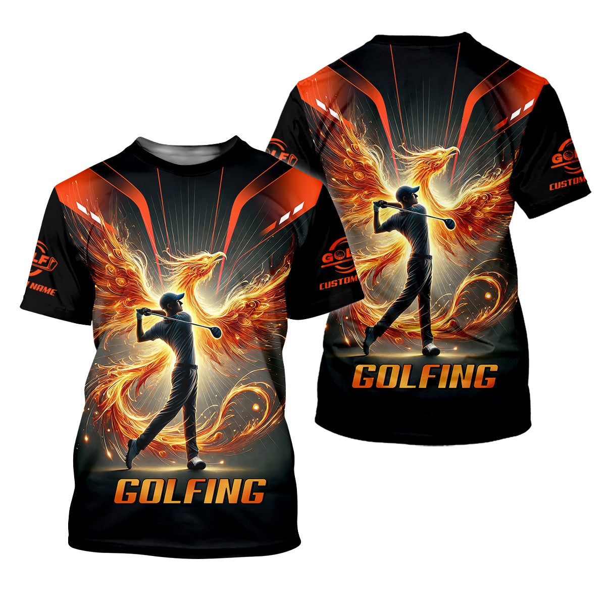 Custom Men's Golf Polo Shirt, Golfing Apparel, Golf Gifts For Men